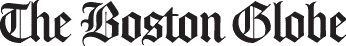 The Boston Globe newspaper logo in black.