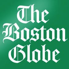 The Boston Globe logo on green background.